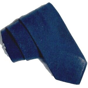 Brent Tie Vintage Slim Skinny Montgomery Ward Blue Dacron Poly USAF Navy USA 40s